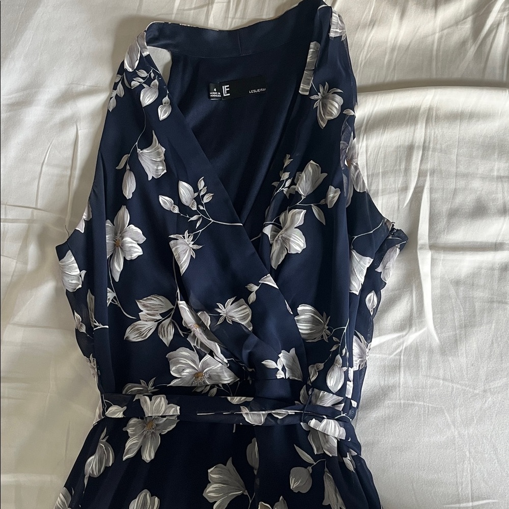 Floral Navy Maxi Dress